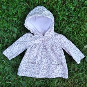 Carter's Fleecy Leopard Print Hoodie, Size 12M